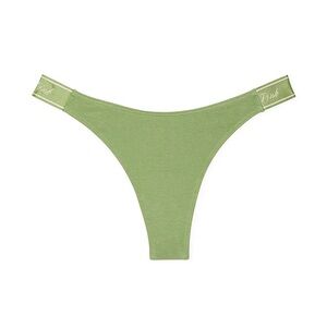 Victoria’s Secret PINK Logo Cotton High-Leg Thong Panty
